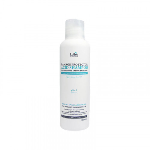 Бесщелочной шампунь с коллагеном и аргановым маслом   Damaged Protector Acid Shampoo   150ml  Lador
